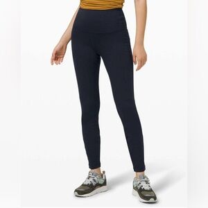 LULULEMON- Wunder Lounge Super-High-Rise Tight 28"
True Navy Fleece Leggings
